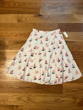 Anthropologie Maeve Sailboat Midi Skirt, Size 8